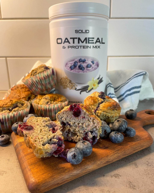 Mustikka-banaanimuffinit