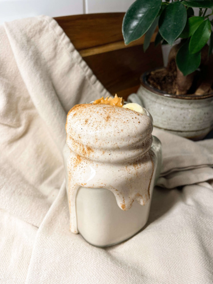 Banaani, kaneli ja maapähkinä-shake