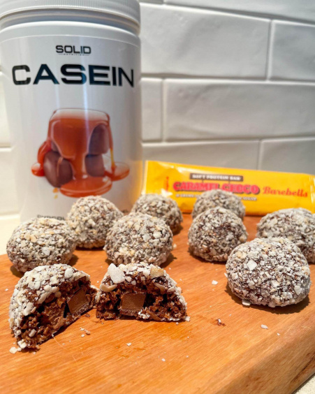 Suklaapallot karamelli-suklaatäytteellä