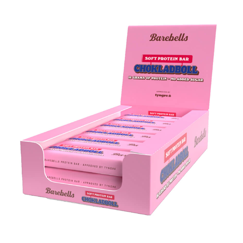 12 x Barebells Proteinbars, 55 g (Chokladboll - Soft Bar)