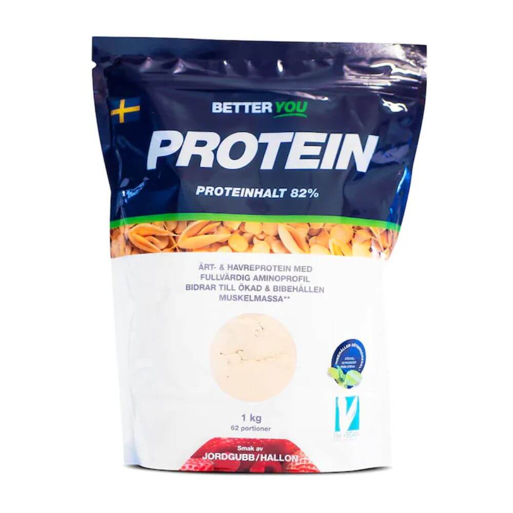 Better You ?rt- & havreprotein, 1 kg (Jordgubb & Hallon)