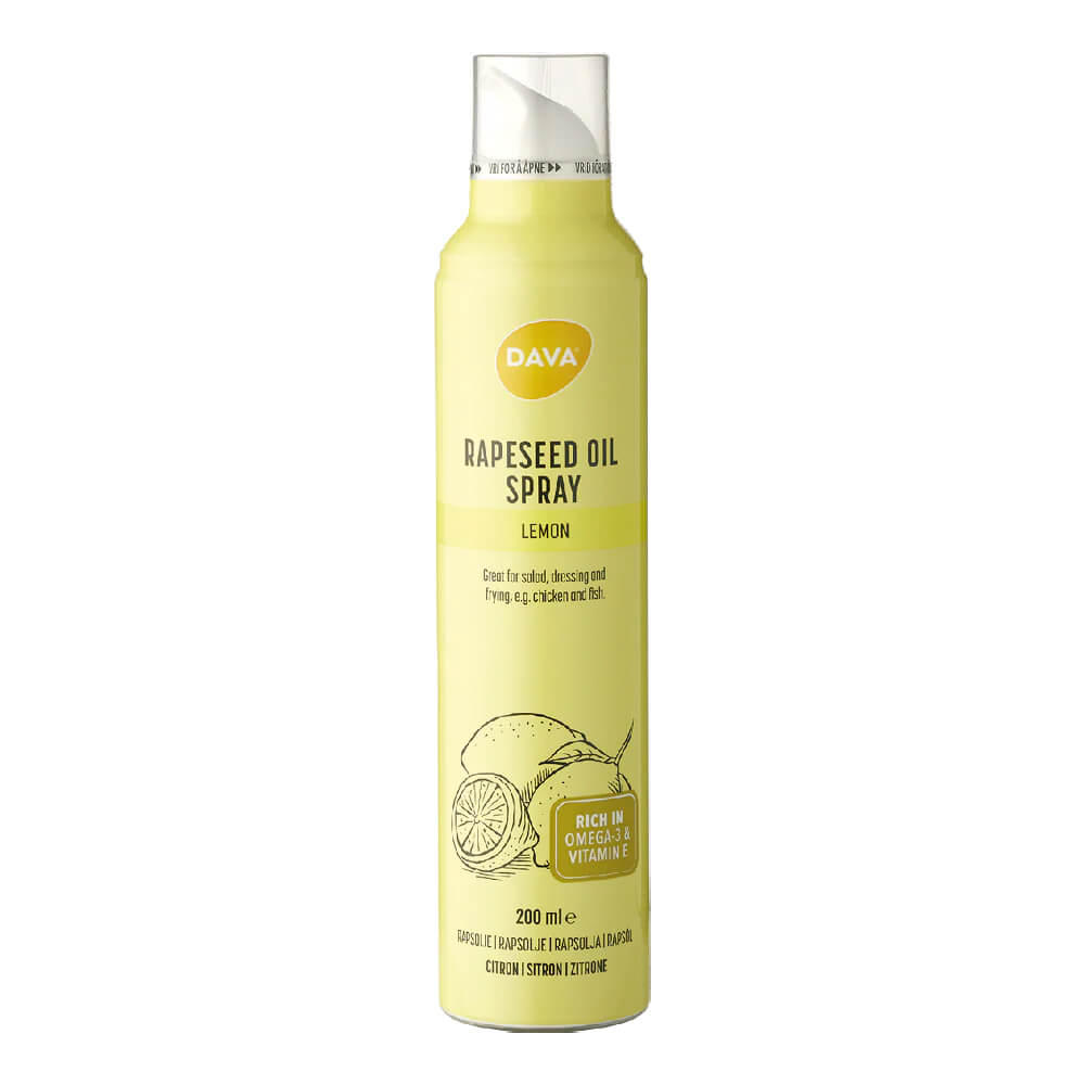 DAVA Foods Rapeseed Oil Spray, 200 ml (Lemon)