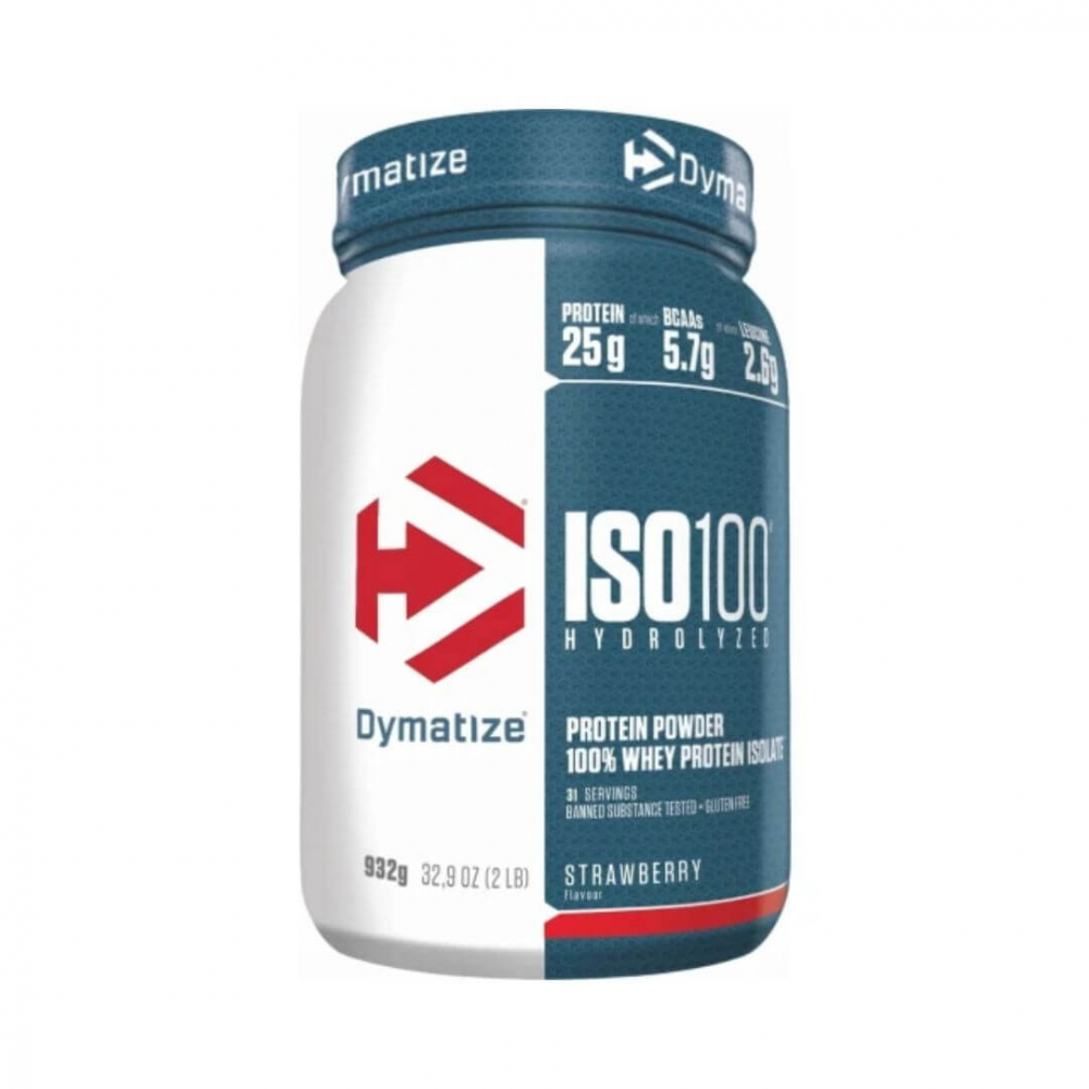 Dymatize Iso-100, 932 g (Strawberry Blast)
