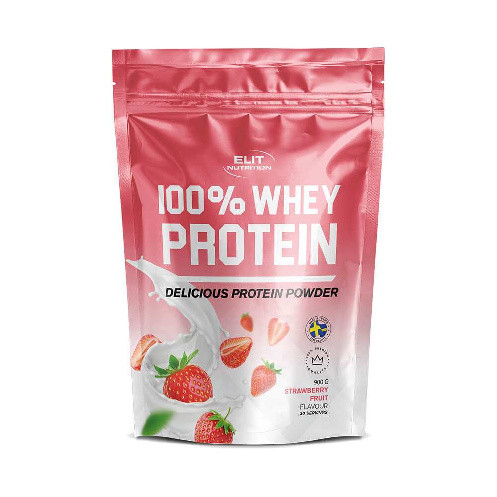 Elit Nutrition 100% Whey, 900 g (Strawberry Fruit)