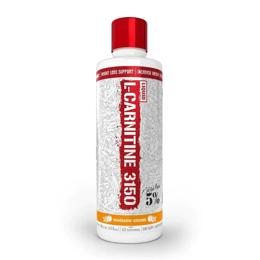 5% Nutrition Liquid L-Carnitine 3150, 473 ml (Mandarin Orange)