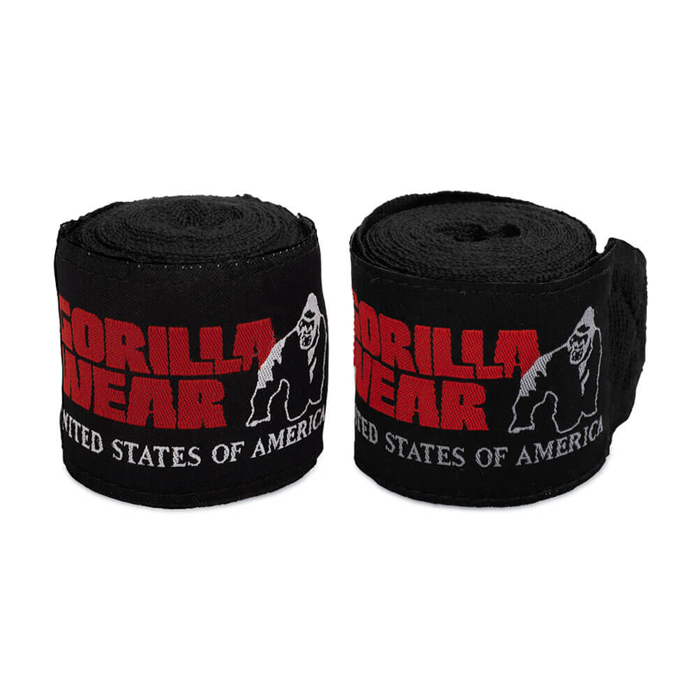 Gorilla Wear Boxing Hand Wraps, black - 3 m