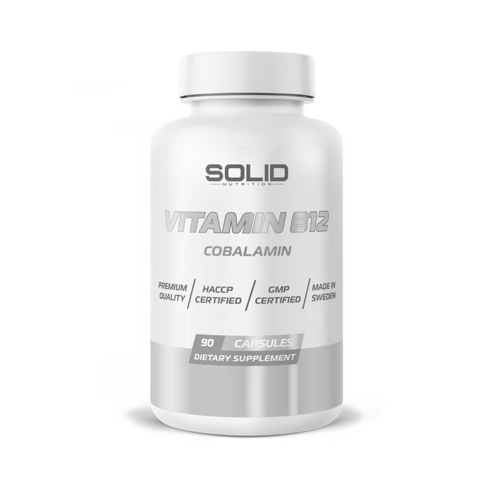 SOLID Nutrition Vitamin B12, 90 caps