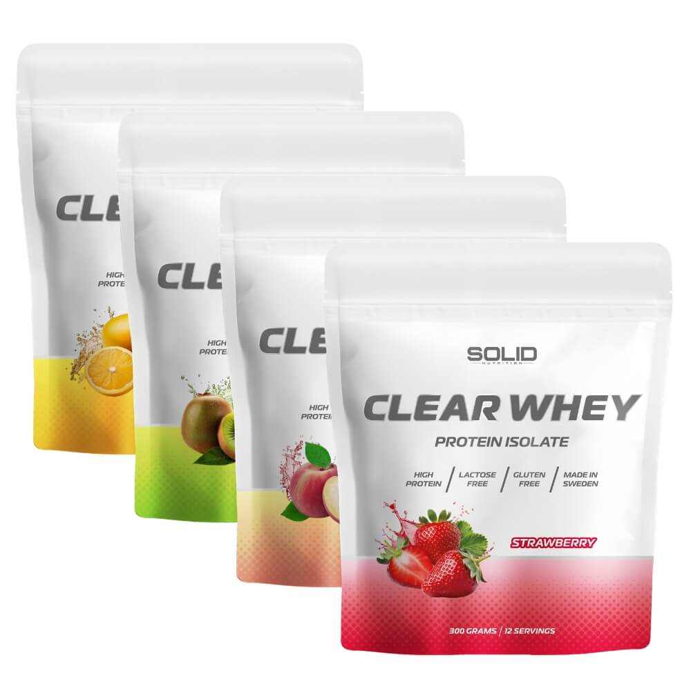 4 x SOLID Nutrition Clear Whey, 300 g