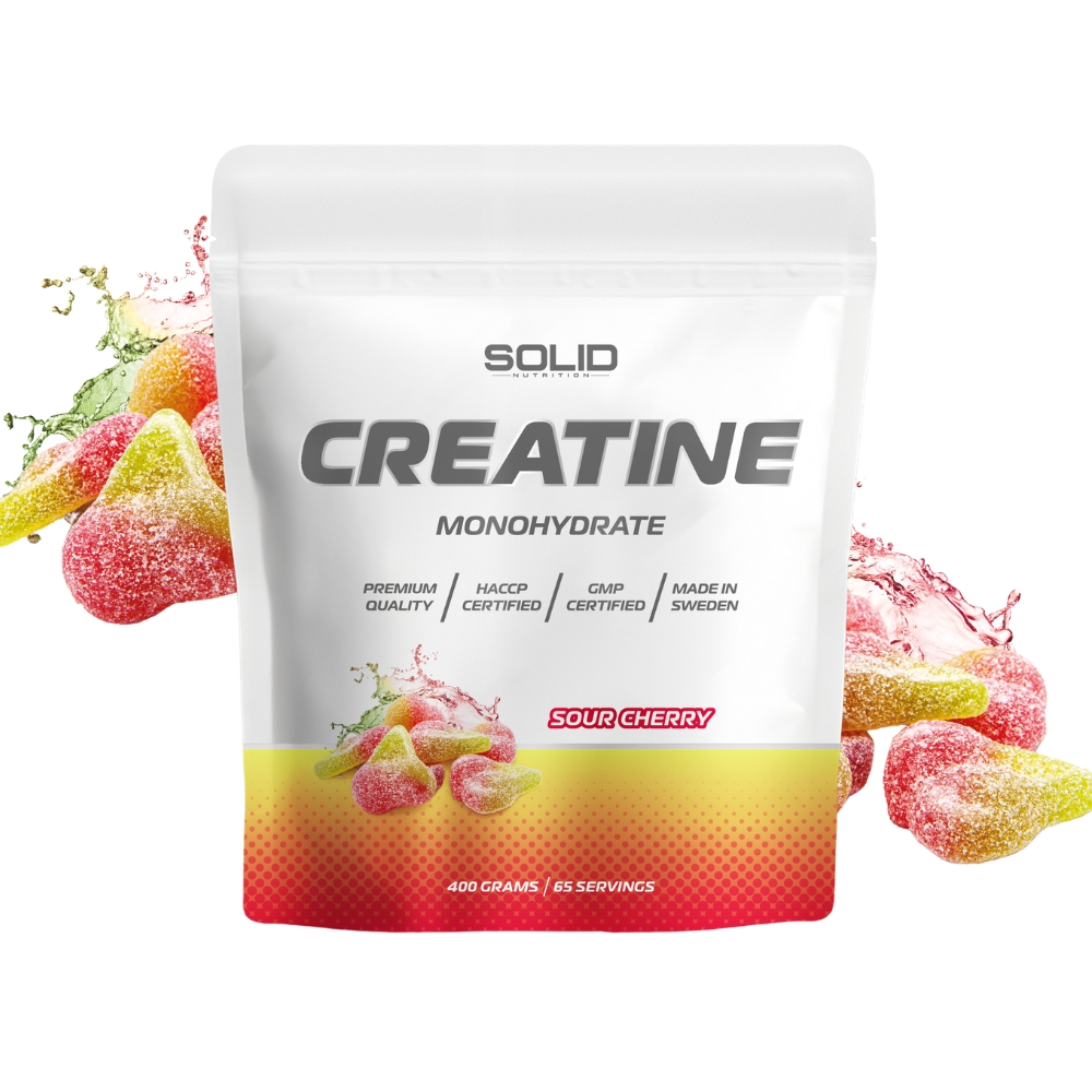 SOLID Nutrition Creatine Monohydrate, 400 g (Sour Cherry)