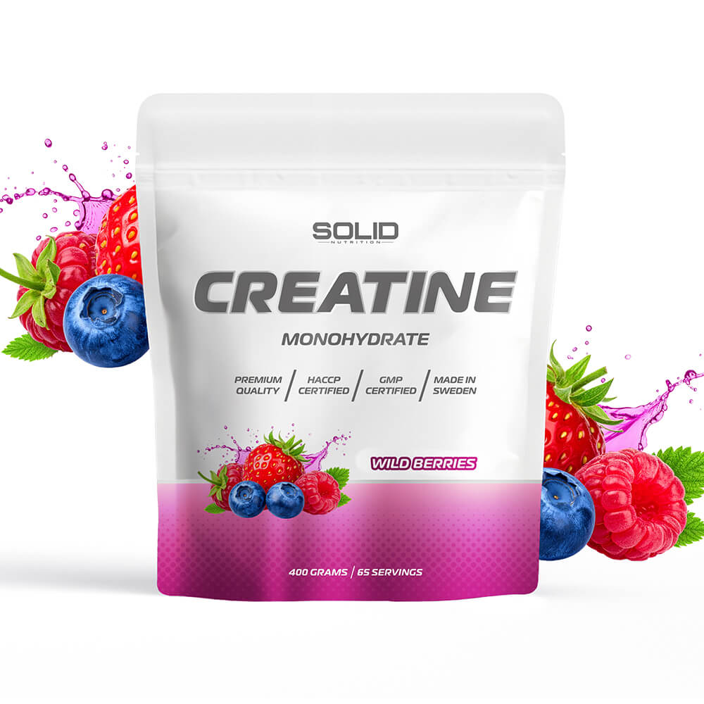 SOLID Nutrition Creatine Monohydrate, 400 g (Wild Berries)