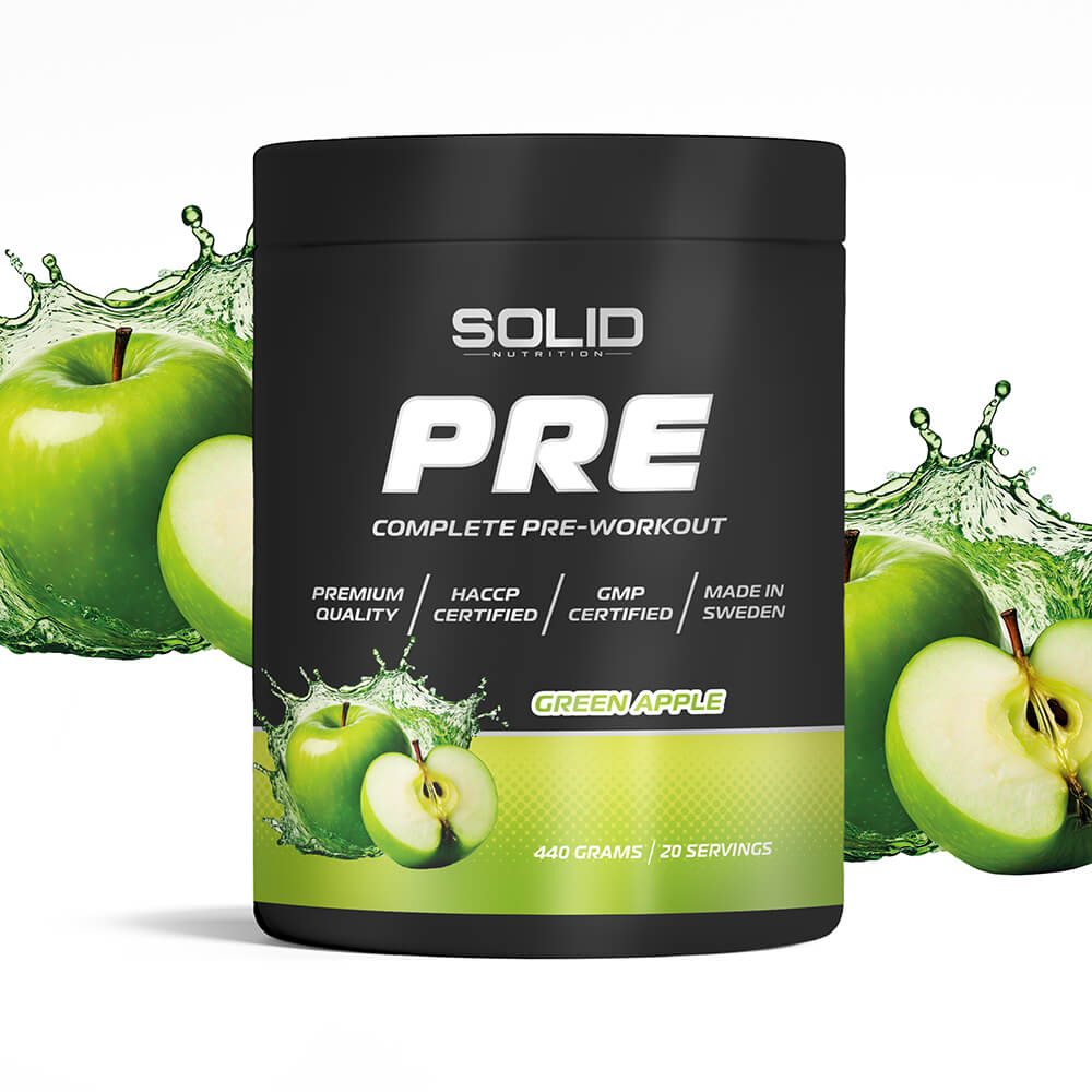 SOLID Nutrition BLACK LINE PRE, 440 g (Green Apple)