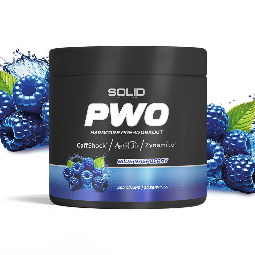 SOLID Nutrition BLACK LINE PWO, 400 g (Blue Raspberry)