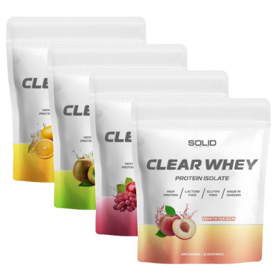 4 x SOLID Nutrition Clear Whey, 300 g