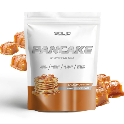 SOLID Nutrition Pancake & Waffle Mix, 750 g (Salted Caramel)