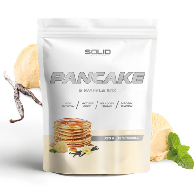 SOLID Nutrition Pancake & Waffle Mix, 750 g (Vanilla)