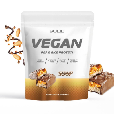 SOLID Nutrition Vegan, 750 g (Chocolate & Peanut)
