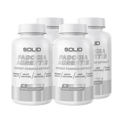 4 x SOLID Nutrition Fadogia Agrestis, 90 caps