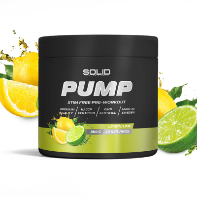 SOLID Nutrition BLACK LINE Pump, 360 g (Lemon/Lime)