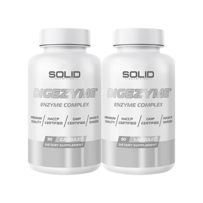 2 x SOLID Nutrition DigeZyme, 90 caps