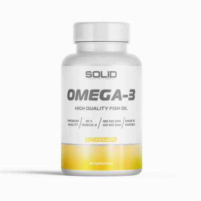 SOLID Nutrition Omega-3, 90 caps