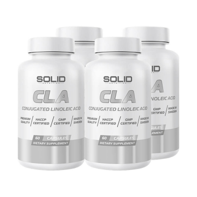 4 x SOLID Nutrition CLA, 60 caps