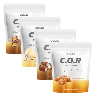 4 x SOLID Nutrition Cream Of Rice, 1 kg