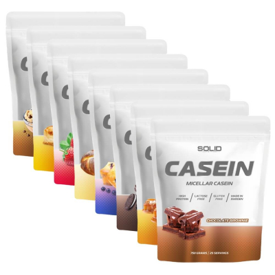 8 x SOLID Nutrition Casein, 750 g