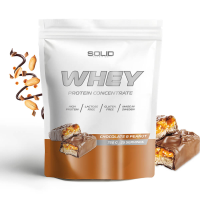 SOLID Nutrition Whey, 750 g (Chocolate & Peanut)