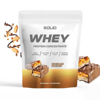 SOLID Nutrition Whey, 750 g (Chocolate & Peanut)