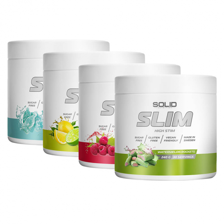 4 x SOLID Nutrition SLIM, 240 g ryhmässä Ravintolisät & Elintarvikkeet / Painonpudotusta / Rasvanpolttaja @ Tillskottsbolaget (4SOLIDSLIM)