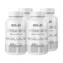 4 x SOLID Nutrition Vitamin D, 90 caps