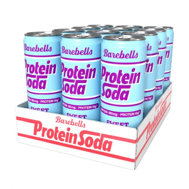 12 x Barebells Protein Soda, 355 ml (Sweet Cherry) ryhmässä Juomat / Proteiinijouma @ Tillskottsbolaget (BAREBELLS1586)