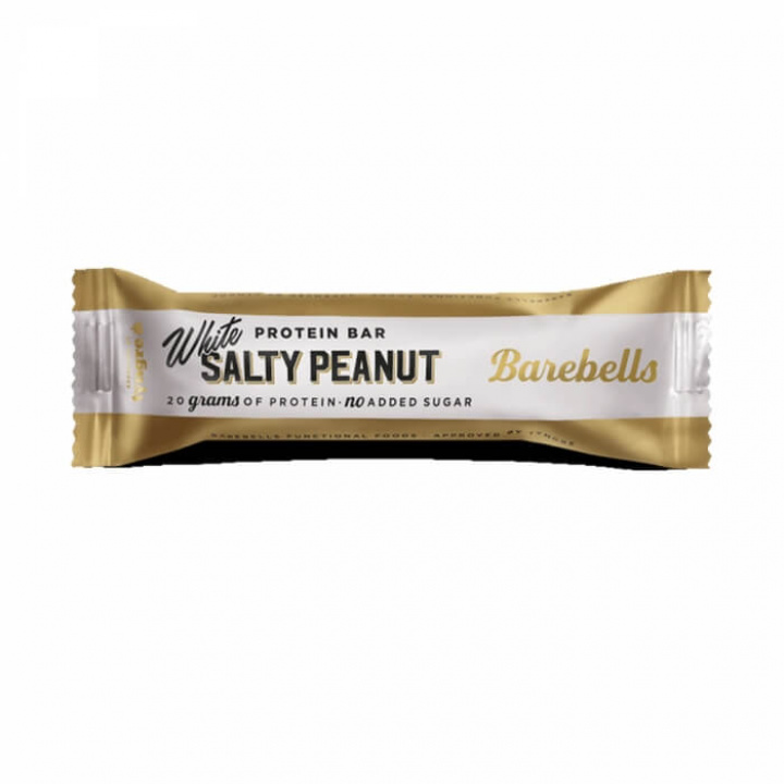 Barebells Proteinbar, 55 g (White Salty Peanut) ryhmässä Patukat / Proteiinipatukat @ Tillskottsbolaget (BAREBELLS1CCL12C-11)