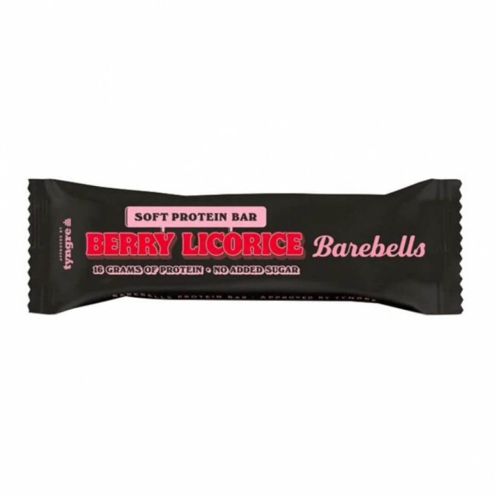 Barebells Proteinbar, 55 g (Berry Licorice) ryhmässä Patukat / Proteiinipatukat @ Tillskottsbolaget (BAREBELLS1CCL12C-17)
