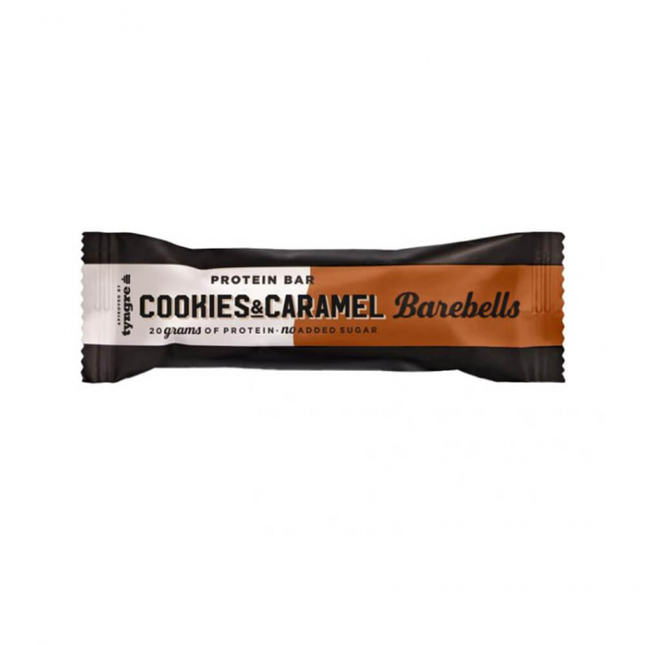 Barebells Proteinbar, 55 g (Cookies & Caramel) ryhmässä Patukat / Proteiinipatukat @ Tillskottsbolaget (BAREBELLS1CCL12C-21)