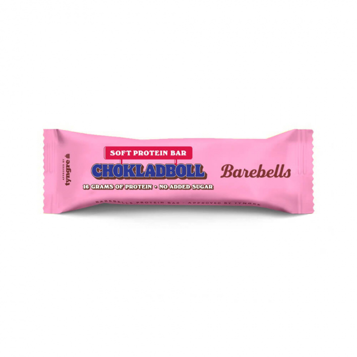 Barebells Proteinbar, 55 g (Chokladboll) ryhmässä Patukat / Proteiinipatukat @ Tillskottsbolaget (BAREBELLS1CCL12C-24)