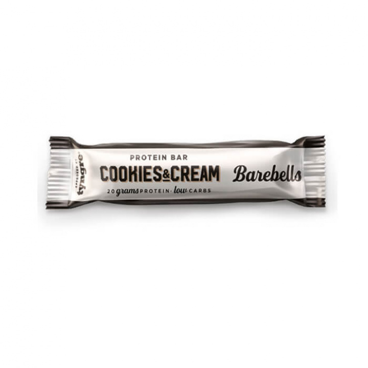 Barebells Proteinbar, 55 g (Cookies & Cream) ryhmässä Patukat / Proteiinipatukat @ Tillskottsbolaget (BAREBELLS1CCL12CC)