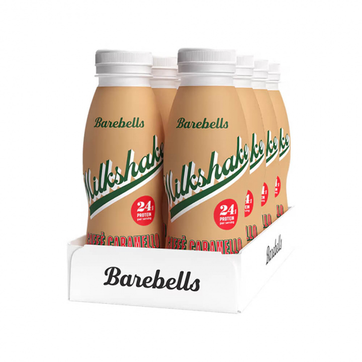 8 x Barebells Milkshake, 330 ml (Caffé Caramello) ryhmässä Teematuotteet / Gluteenittomat Ravintolisät @ Tillskottsbolaget (BAREBELLS65734)