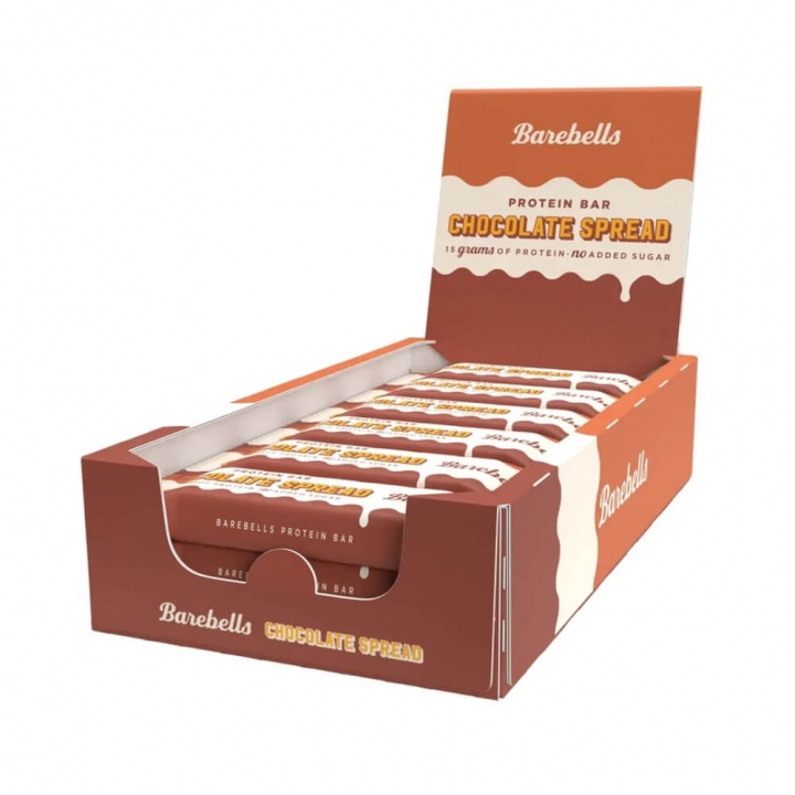 12 x Barebells Proteinbars, 45 g (Chocolate Spread) ryhmässä Patukat / Proteiinipatukat @ Tillskottsbolaget (BAREBELLS8375)