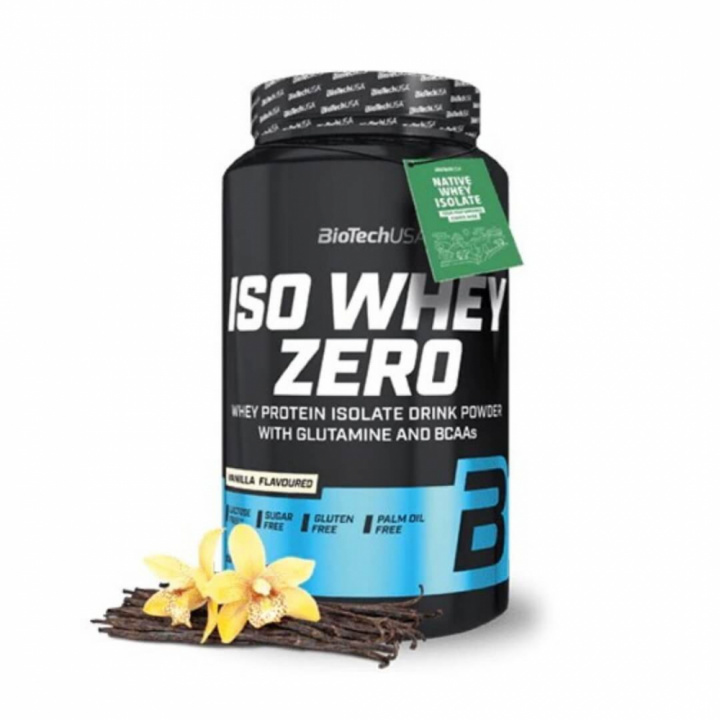 BioTechUSA Iso Whey Zero, 908 g (Vanilla) ryhmässä Ravintolisät & Elintarvikkeet / Proteiinijauhe / Isolaattiproteiini @ Tillskottsbolaget (BIOTECH001-8)