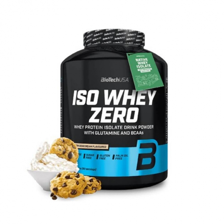 BioTechUSA Iso Whey Zero, 2270 g (Cookies & Cream) ryhmässä Ravintolisät & Elintarvikkeet / Proteiinijauhe / Isolaattiproteiini @ Tillskottsbolaget (BIOTECH7590-3)