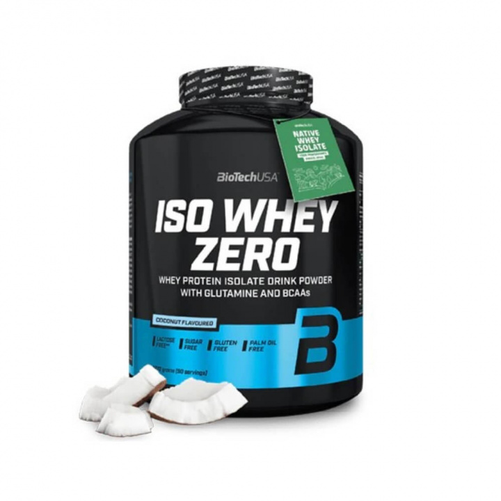BioTechUSA Iso Whey Zero, 1816 g (Coconut) ryhmässä Ravintolisät & Elintarvikkeet / Proteiinijauhe / Isolaattiproteiini @ Tillskottsbolaget (BIOTECH7590-4)