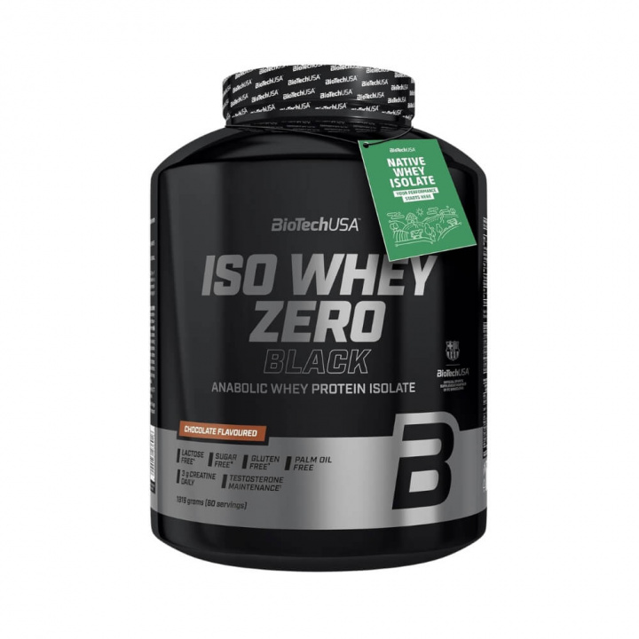 BioTechUSA Iso Whey Zero BLACK, 1816 g ryhmässä Ravintolisät & Elintarvikkeet / Proteiinijauhe / Isolaattiproteiini @ Tillskottsbolaget (BIOTECH854)