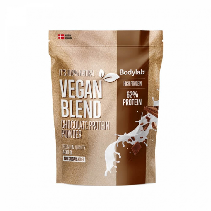 Bodylab Vegan Protein Blend, 400 g (Chocolate) ryhmässä Ravintolisät & Elintarvikkeet / Proteiinijauhe / Laktoositon Proteiini @ Tillskottsbolaget (BODYLAB7543-1)