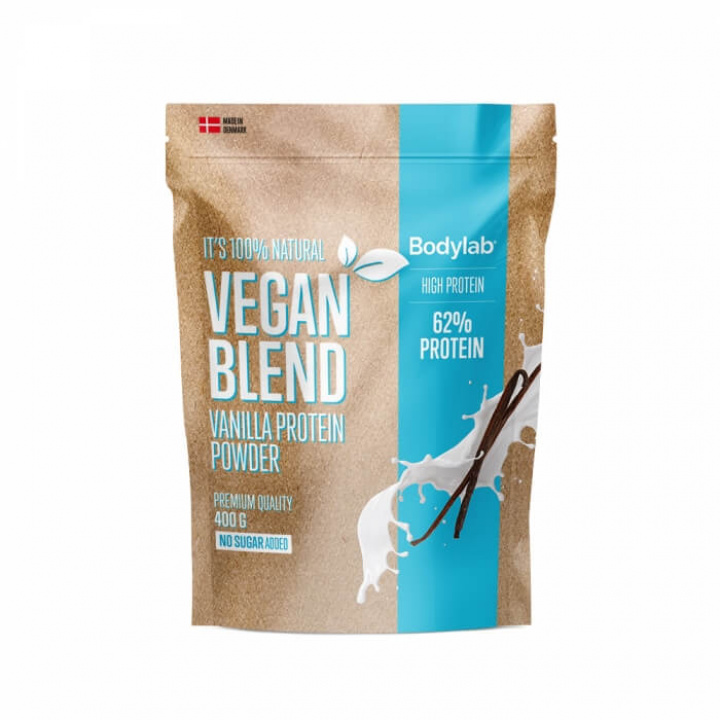 Bodylab Vegan Protein Blend, 400 g (Vanilla) ryhmässä Ravintolisät & Elintarvikkeet / Proteiinijauhe / Laktoositon Proteiini @ Tillskottsbolaget (BODYLAB7543-2)