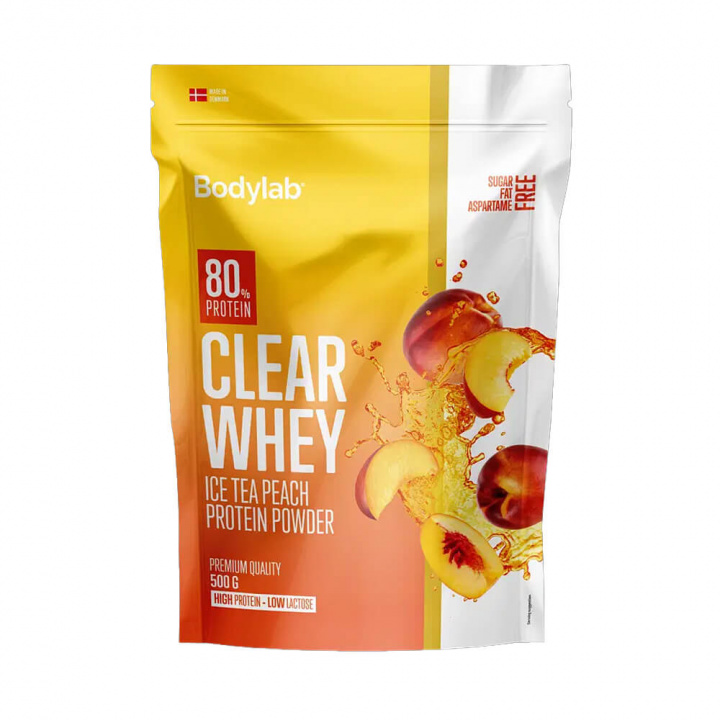 Bodylab Clear Whey, 500 g (Ice Tea Peach) ryhmässä Ravintolisät & Elintarvikkeet / Proteiinijauhe / Clear Whey @ Tillskottsbolaget (BODYLAB757-2)