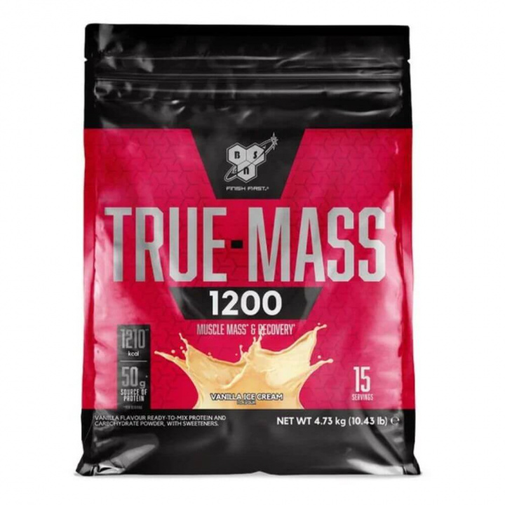 BSN True Mass 1200, 4800 g (Vanilla Ice Cream) ryhmässä Teematuotteet / Ravintolisät Naisille @ Tillskottsbolaget (BSN7483-4)