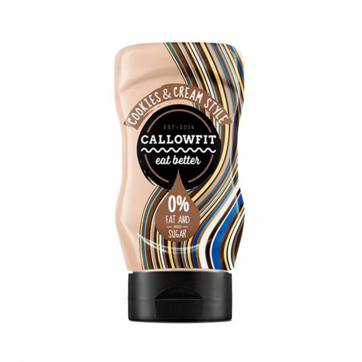 Callowfit, 300 ml (Cookies & Cream) ryhmässä Ravintolisät & Elintarvikkeet / Elintarvikkeet / Kalorivapaat kastikkeet ja lisukkeet @ Tillskottsbolaget (CALLOWFIT001-4)