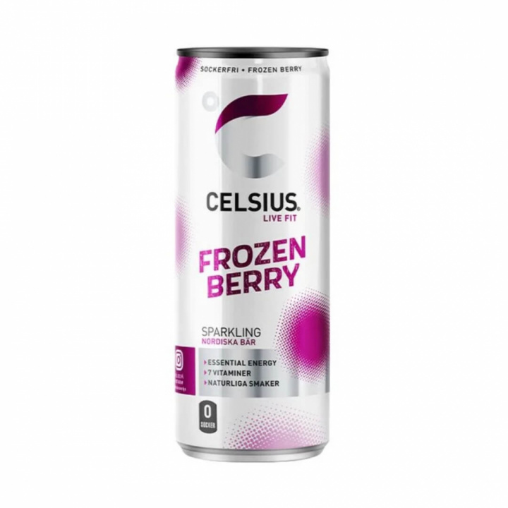 Celsius, 355 ml (Frozen Berry) ryhmässä Juomat / Energiajuoma @ Tillskottsbolaget (CELSIUS001-10)
