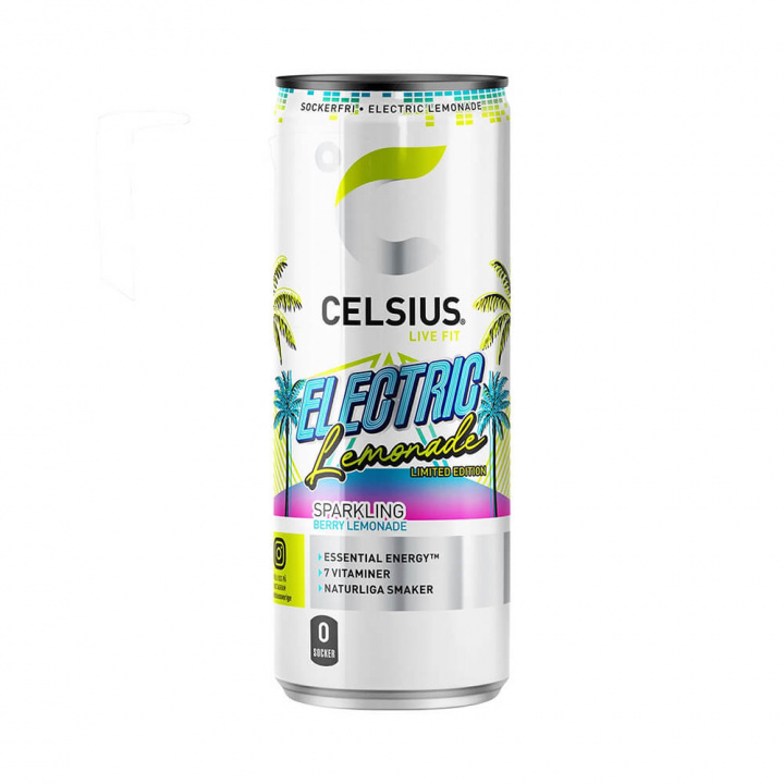 Celsius, 355 ml (Electric Lemonade) ryhmässä Juomat / Energiajuoma @ Tillskottsbolaget (CELSIUS001-2)
